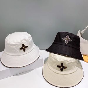 Vrouwenontwerpers emmer hoeden luxe brief zon hoed honkbal brief logo v caps