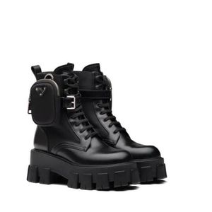 Vrouwenontwerpers Rois The Knee Ankle Martin Boot en Nylon Military Inspired Combat Boots Nylan Bou Ch Bevested Ankle N88888