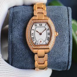 Dames diamanten horloge quartz uurwerk horloges 27 x 32 mm saffier dameshorloges Montre de Luxe