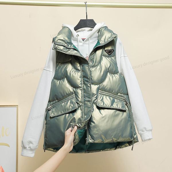 Femmes doudoune hiver gilets Parkas manteau vêtements d'extérieur à capuche imperméable femmes gilet coupe-vent garder au chaud à capuche vêtements épais chapeau détachable unisexe manteau