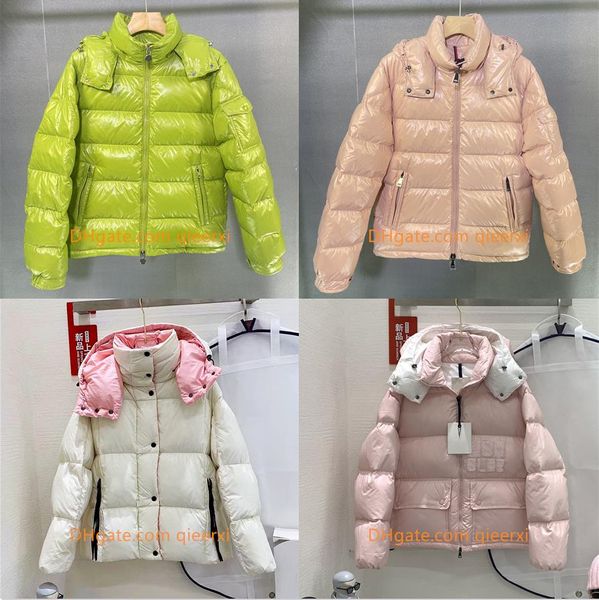 Chaquetas de plumón para mujer Abrigo con cuello de piel Prendas de abrigo Abrigos coloridos Chaquetas para mujer Abrigo de retracción de cintura Abrigo de invierno de alta calidad Prendas de abrigo cálidas para exteriores Chaqueta gruesa