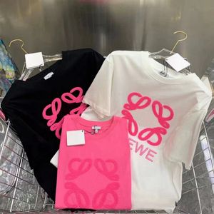 Tshirt de broderie d'été pour femmes vêtements de vêtements imprimé O-Neck T-shirt à manches courtes Femme Feuille Crop Top Crop Top Cotton Tee Short T-shirts
