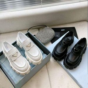 Mocassins Chaussures Décontractées Femmes Chaussures Habillées Mocassins En Cuir De Vachette Monolithe Véritable Femmes Chaussure Partie De Mariage Pantoufles Fond Épais Plate-Forme En Caoutchouc Baskets