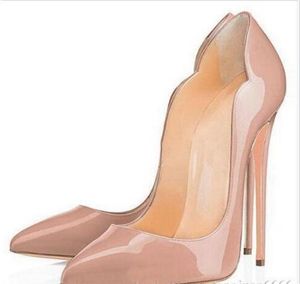 Femmes Habille Chaussures Red High Heels Womens Luxury Designer V￩ritable Pumps en cuir Lady Mariage Bottoms Sandales Sandales Golden Black Golden Gold Sandale
