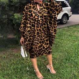 Dames kleden zomer bat mouw feest avondjurken mode grote losse luipaard midi sexy midcalf sundress gewaad 240403