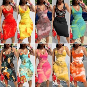 Femmes Hobe New Slim Sexy Tie Sexe Dyed Sans mannexes Long Vest Suspender Jupe Robe 14 Couleurs