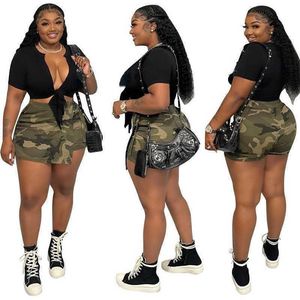 Dames Jurken Rok Nieuwe zomer Dames Mode Casual Camouflage Pocket Shorts