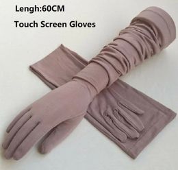 Dames Rijden Lange Handschoenen UV-bescherming Volledige Armmouwen Voor Dames Dames Touchscreen Lente Zomer Paars Grijs 231220