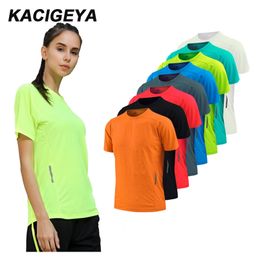 Mujeres Seco Rápido Manga corta Causal Sport Jerseys Fitness Trainer Running Camisetas Bádminton Transpirable Malla Ejercicios Yoga Tee 220628