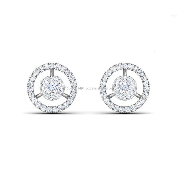 Boucles d'oreilles en argent Sterling 925 pour femmes, cerceau en diamant Moissanite glacé, pour bijoux les plus vendus