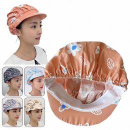 Femmes élastique Chef Hat avec Brim Cott Restaurant Cuisine Restauration Caps Café Bar Serveur Dust Cap Cooking Chef Scrub Hat h5cf #