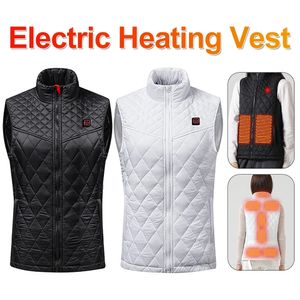 Gilet chauffant électrique pour femmes, veste thermique rechargeable, 3 niveaux de chauffage, 9 zones de chauffage, automne hiver, vêtements chauds d'extérieur 231228