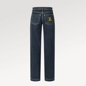 Femmes Broidered Slim Jeans 1afmor Autocollants nautiques décorés avec un jean évasé Pantalon décontracté Femmes High Street