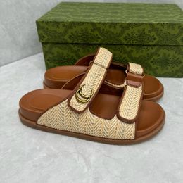 Designer Sandale STRAP NATURELLE GLIDES DE CROCHET PLATEFORD