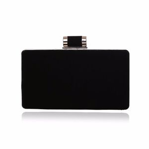 Bolso de noche para mujer, bolso de mano de día de terciopelo rojo y negro, bolso de fiesta nupcial para boda, bolso para banquete, bolsos de noche, pochette soiree