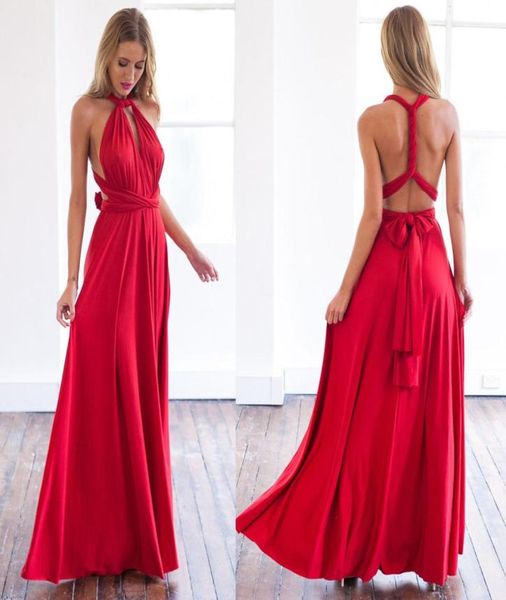 Vestido de noche para mujeres Convertibles Multi -Way Way Superla de honor Formal Long Dresses5792456