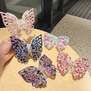 Vrouwen extra grote vlinder haar klauw clips holle geometrische klauwclip barettes voor meisjes haaraccessoires voor vrouwen
