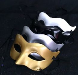 Vrouwen Fahion Venetiaans feestmasker Roman Gladiator Halloween Party Maskers Mardi Gras Masquerade Mask (Gold Silver White Black)