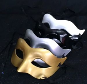 Femmes Fahion Masque de fête vénitienne Gladiateur Roman Halloween Party Masks Mardi Gras Masquerade Mask (Gold Silver White Black)