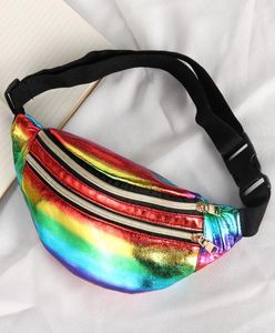 Vrouwen Fanny Pack holografische taillepakketten Fashion Laser Bumbag Designer Chest Bag Women Party Belt Bag Telefoon Pouch5530244444