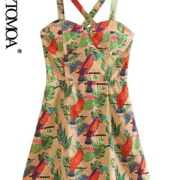 Vrouwen mode dierenprint mini -jurk vintage backless elastische crossover riemen vrouwelijke jurken Vestidos mujer 220526