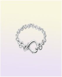 Dames mode chunky oneindige knoop ketting armbanden 925 sterling zilveren femme sieraden fit kralen luxe ontwerp bedel armband dame cadeau met originele box6256501