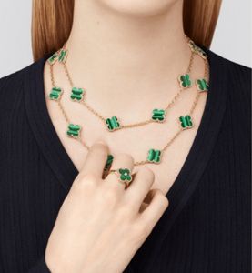 Mulheres moda jóias vestido colar designer colares correntes de marca 20 flores ouro prata preto verde muitas cores para escolher de muito boa qualidade