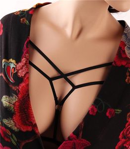 Vrouwen Fashion New Body Harness Soft Tops Cage Bra Zwart Elastic aanpassen Bondage lingerie sexy borst bdsm goth fetisj erotische riem4725925