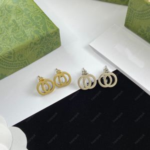 Vrouwen Mode Stud Oorbellen Kleine Zilveren Oorbel Ontwerpers Voor Heren Sieraden Luxe Letter G Studs Gold Hoops Ornamenten Kettingen Met Doos