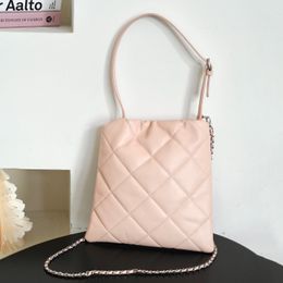 Sac fourre-tout à la mode pour femmes, sac à bandoulière de styliste de luxe, sac à ordures en peau de mouton, grande capacité, diamant classique à carreaux, sac poubelle