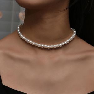 Vrouwen Mode Vintage Parel Ketting Party Ketting Elegante Ketting Retro Accessoires Ketting Streetstyle Kettingen