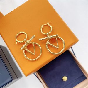Dames mode brief oorbel ontwerper designer klassiek merk charme hoogwaardige goud unieke sieraden mannen oorbellen luxe geschenken
