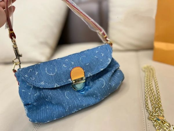 Designer Yuanbao Bag des armous sur les armes à bandoulière féminine sac à main rose Blue Cowbody Fashion Fashion Retro Lightweight Handbag Highs Highs Quality Wallet