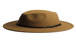 Chapeaux Fedoras pour femmes, casquettes d'extérieur à large bord, rétro Western Vaquero Faux daim Cowboy Cowgirl loisirs parasol Hat4144997