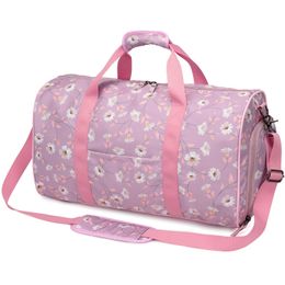 Vrouwen Fitness Gym Tas Grote Roze Sport Yoga Training Handtas Dry en Nat Separation Bagage Bag Travel Swimming Blosa Q0705