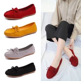 Femmes Flats Chaussures Locs Colon Color Slip on Flat Ballet Confortable Loes Hoe Zapatos Mujer 2024 240426