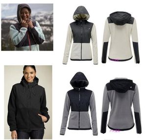 Dames Fleece Hoodies Jassen Kamperen Winddicht Ski Warme donsjas Outdoor Casual Capuchon SoftShell Sportkleding Zwart S-XXL