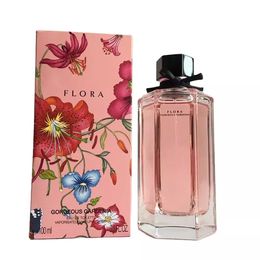 Vrouwen flora parfum 100 ml prachtige tulearia eau de parfum 3.3fl.oz originele geur lange tijd blijvende dame body spray hoog kwaliteit snel schip
