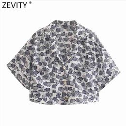 Vrouwen Floral Print Casual Losse Korte Smok Blouse Femme Batwing Mouwzak Kimono Shirt Roupa Chic Summer Tops LS9106 210416