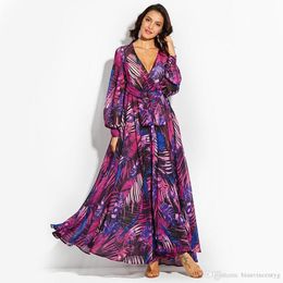 Vrouwen bloemenprint korte mouw Boho jurk designer jurk avondjurk feest lange maxi jurk zomer zonnejurk kleding jurken voor dames 004