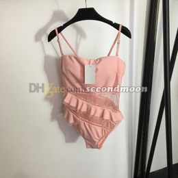 Mujeres Volteo de trajes de baño Sexy Mesh Traje de baño de una pie