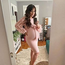 Vrouwen bloem rok fotografie props rek maxi jurk lange zwangerschapsjurken voor zwangere fotoshoot kleding l2405