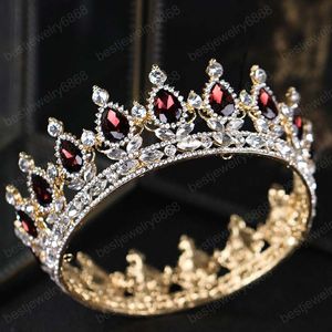 Vrouwen Volledige Cirkel Tiara Clear Austrian Rhinestones Crowns Wedding Bridal Crown Costume Party Art Charm Mode-sieraden