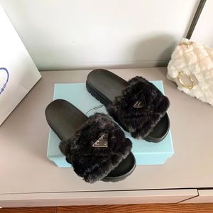 Zapatillas de piel para mujer, chanclas con pelo para verano, zapatos de interior esponjosos para mujer, deslizadores de casa peludos ostentosos, venta al por mayor, triangulación de envíos 01