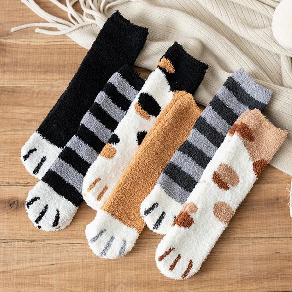 Femmes Fuzzy Fluffy Thermique Pantoufle Chaussettes Animaux De Bande Dessinée Confortable Chaud Super Doux Filles Hiver Chaussettes De Couchage Intérieur Maison Cadeau De Noël