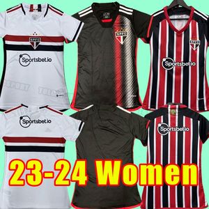 Femmes fille 23/24 Sao Paulo maillots de football 2023 2024 DANI ALVES hommes femmes uniformes Luciano Igor Gomes Pablo camisa football chemise haut maison troisième