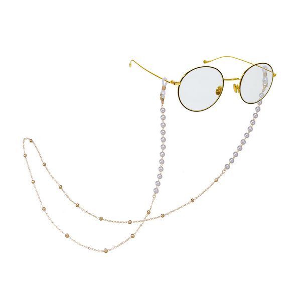 Cadenas de anteojos de perlas antipérdida para mujer y niña para regalo, máscara de fiesta, gafas, accesorios de moda, precio al por mayor