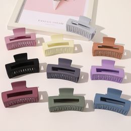 Vrouwen meisje effen kleur klemmen 4 stijlen eenvoudige stijl klauw clip cadeau voor liefde vriend mode haaraccessoires