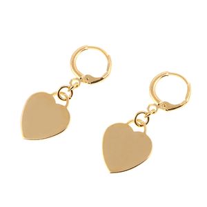 Vrouwen meisjes goud kleur hart oorbellen sieraden romantische sieraden verjaardagsparty geschenken