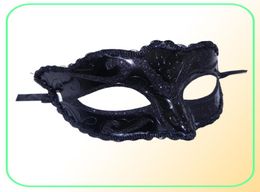 Femmes filles sexy en dentelle noire bord vénitien mascarade Hallowmas masque masqués masques avec masque brillant masque de paillette masque1223418